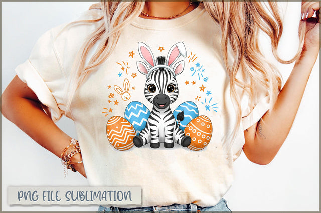 Bunny Ears Zebra Easter Sublimation Sublimation Shetara Begum 