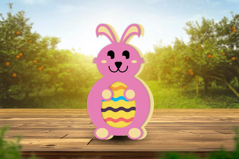 Bunny Easter Egg Holder SVG Design SVG CraftLabSVG 