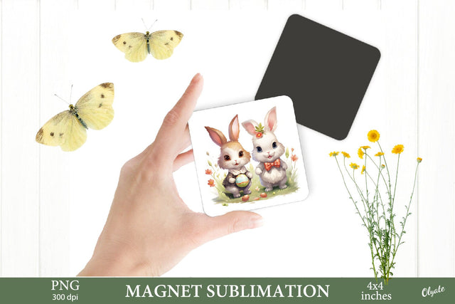 Bunny Egg Sublimation PNG. Easter Magnet Sublimation PNG Sublimation Olga Terlyanskaya 