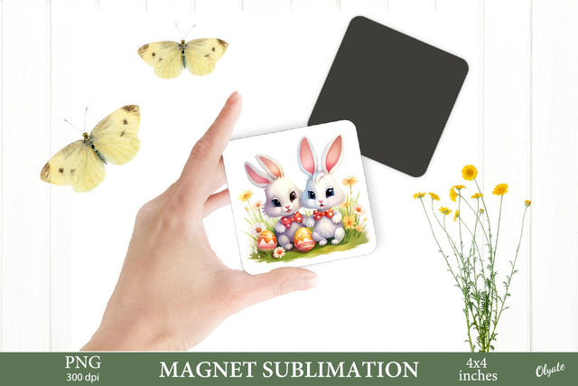 Bunny Egg Sublimation PNG. Easter Magnet Sublimation PNG Sublimation Olga Terlyanskaya 