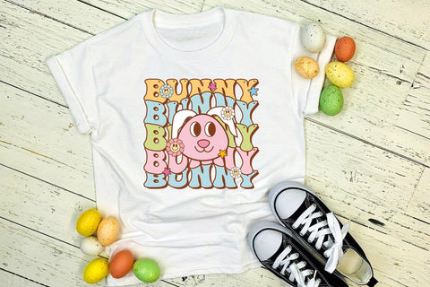 Bunny - Groovy Easter Sublimation Design Sublimation CraftLabSVG 