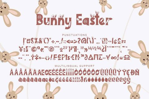 Bunny Holiday Font Prasetya Letter 