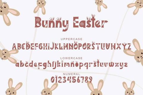 Bunny Holiday Font Prasetya Letter 