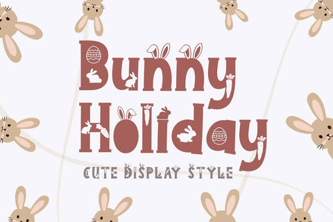 Bunny Holiday Font Prasetya Letter 