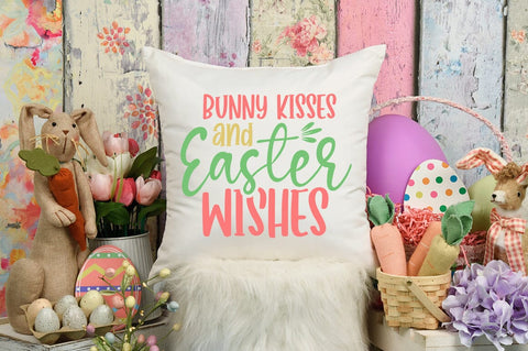 Bunny kisses and Easter wishes SVG Design SVG Designangry 