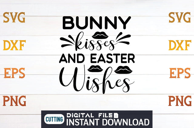 Bunny Kisses And Easter Wishes svg SVG designer krishna 