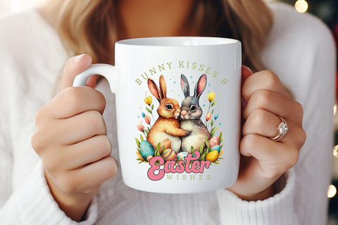 Bunny Kisses & Easter Wishes Sublimation Sublimation CraftLabSVG 