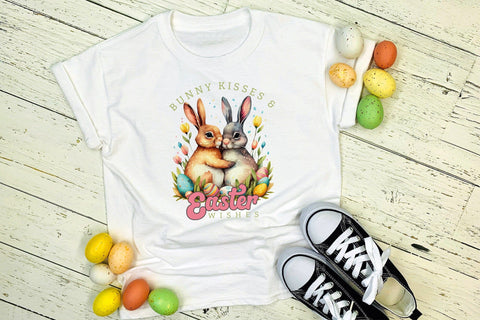 Bunny Kisses & Easter Wishes Sublimation Sublimation CraftLabSVG 