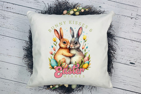 Bunny Kisses & Easter Wishes Sublimation Sublimation CraftLabSVG 