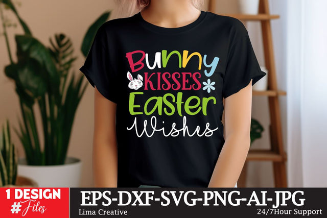 Bunny Kisses Easter Wishes SVG Cut File SVG Insomnia Std 
