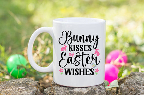 Bunny Kisses Easter Wishes SVG Design SVG Designangry 