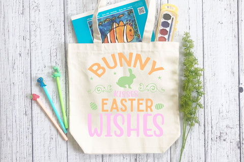 Bunny kisses easter wishes Svg Design SVG Regulrcrative 