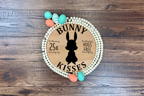Bunny Kisses - Farmhouse Easter Sign SVG SVG CraftLabSVG 