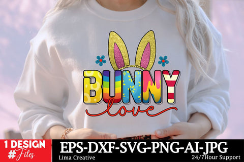 BUnny Love Sublimation PNG,EAster Sublimation Quotes, Happy Easter ,Easter SVG ,Easter SVG Cut File Sublimation Insomnia Std 