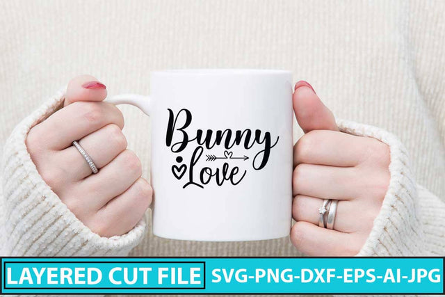Bunny Love SVG Design SVG Syaman 