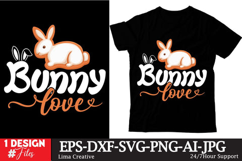 Bunny Love T-shirt Design,Happy Easter Day,,Easter Day SVG CUt File ,Easter Sublimation , Easter T-shirt Design Budle,EAster Qutes,Easter T-shirt Design BUndle SVG Insomnia Std 