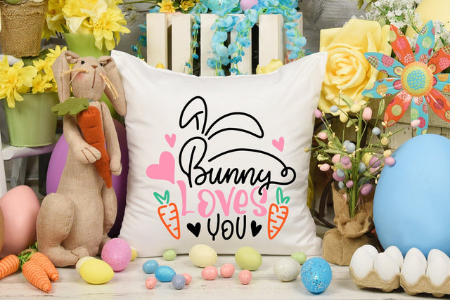 Bunny Loves You SVG Easter Quotes SVG dapiyupi store 