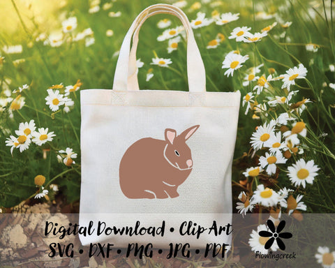 Bunny Rabbit SVG Digital Cut File SVG Flowingcreek 