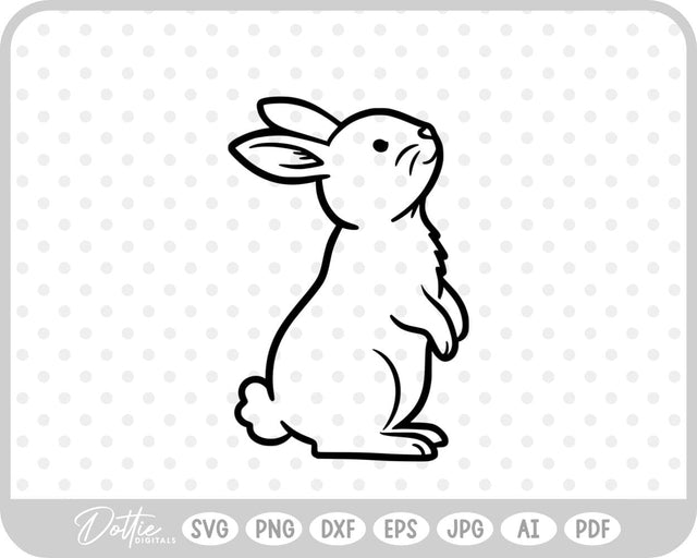 Bunny Rabbit SVG DottieDigitals 