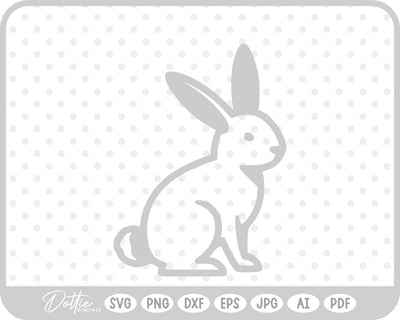 Bunny Rabbit SVG DottieDigitals 