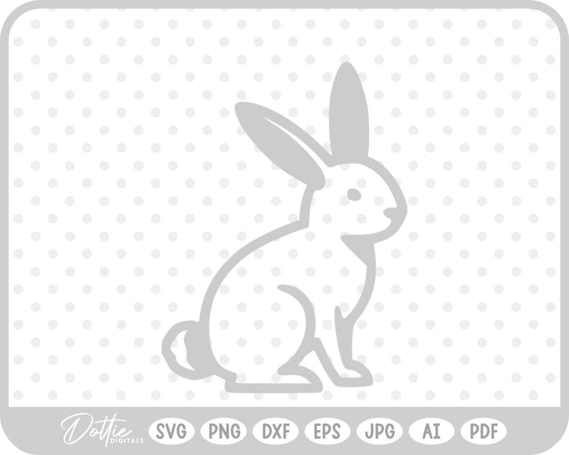 Bunny Rabbit SVG DottieDigitals 