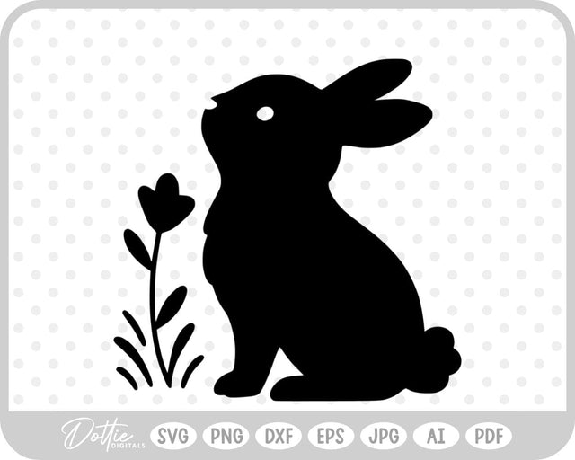 Bunny Rabbit SVG DottieDigitals 