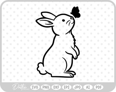 Bunny Rabbit SVG DottieDigitals 