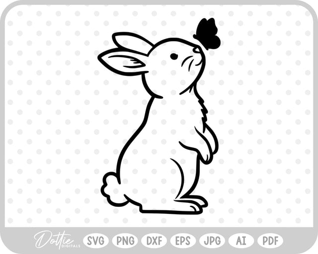 Bunny Rabbit SVG DottieDigitals 