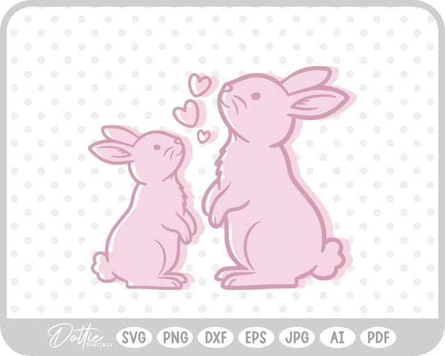 Bunny Rabbit SVG DottieDigitals 