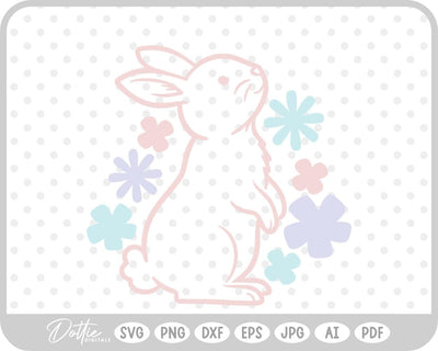 Bunny Rabbit SVG DottieDigitals 