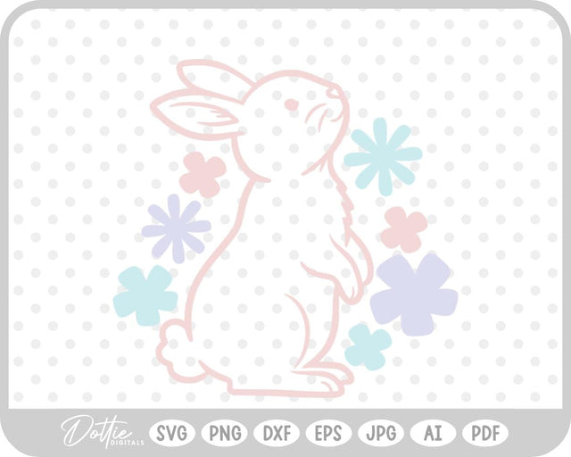 Bunny Rabbit SVG DottieDigitals 