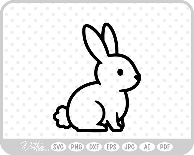 Bunny Rabbit SVG DottieDigitals 