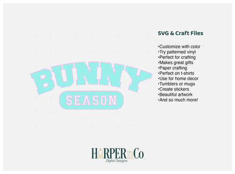 Bunny Season Laser SVG EPS Cut File SVG HarperNCo 