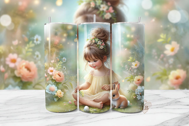 Bunny Sublimation PNG | 20oz Tumbler Seamless Wrap Sublimation BijouBay 