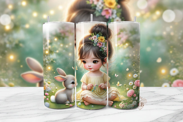 Bunny Sublimation PNG | 20oz Tumbler Seamless Wrap Sublimation BijouBay 