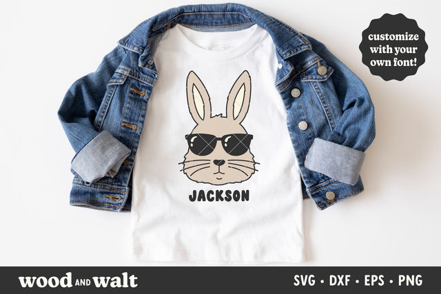 Bunny Sunglasses SVG | Boys Easter Bunny SVG SVG Wood And Walt 