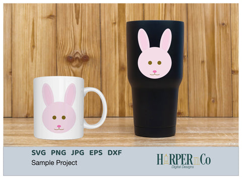 Bunny SVG PNG Cut EPS File SVG HarperNCo 