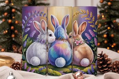 Bunny Trio 20oz Tumbler Wrap Sublimation DesignSVG 
