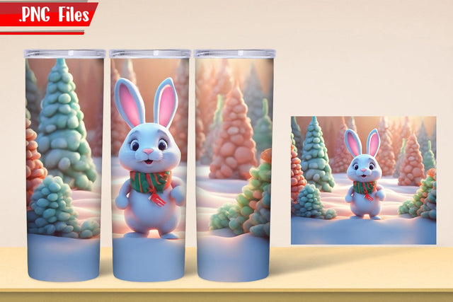 Bunny Tumbler Wrap | Easter Tumbler Wrap PNG Files Sublimation zafrans studio 