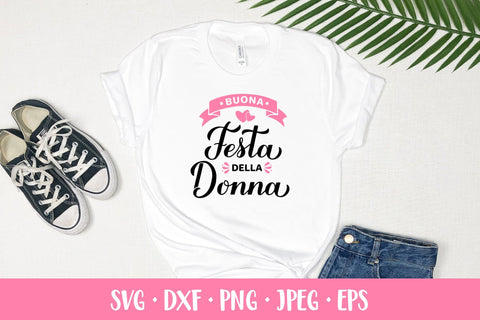 Buona Festa della Donna SVG. Happy Womens Day in Italian SVG LaBelezoka 
