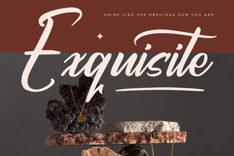 Burgundy Deception - Modern Bold Script Font Letterena Studios 
