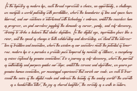 Burgundy Deception - Modern Bold Script Font Letterena Studios 