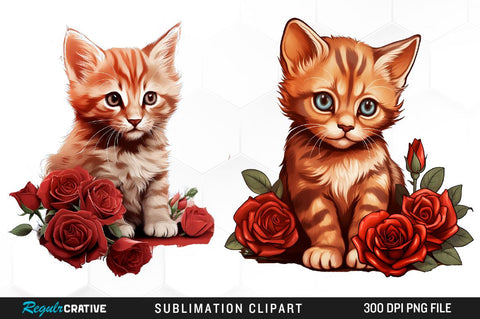 Burgundy Roses Watercolor Clipart Bundle Sublimation Regulrcrative 