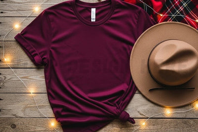Burgundy t-shirt mockup design Mock Up Photo Designangry 