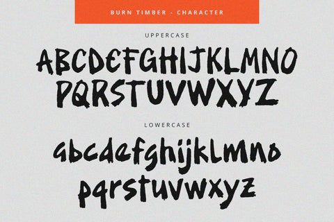Burn Timber - Display Font Alpaprana Studio 