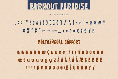 Burnout Paradise - Display Font Font Alpaprana Studio 