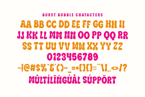 Burst Bubble - Retro Groovy Font Font Masyafi Studio 