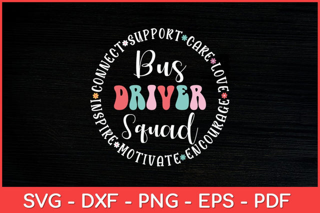 Bus Driver Squad Appreciation Week Back to School Svg Design SVG artprintfile 