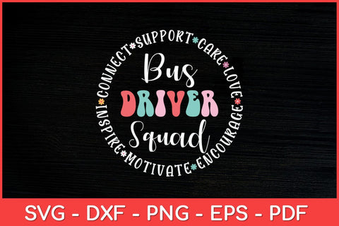 Bus Driver Squad Appreciation Week Back to School Svg Design SVG artprintfile 