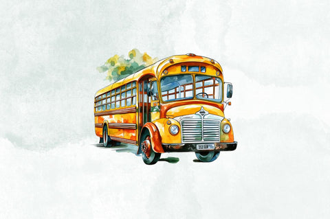 Bus School Sublimation Clipart Bundle Sublimation Designangry 